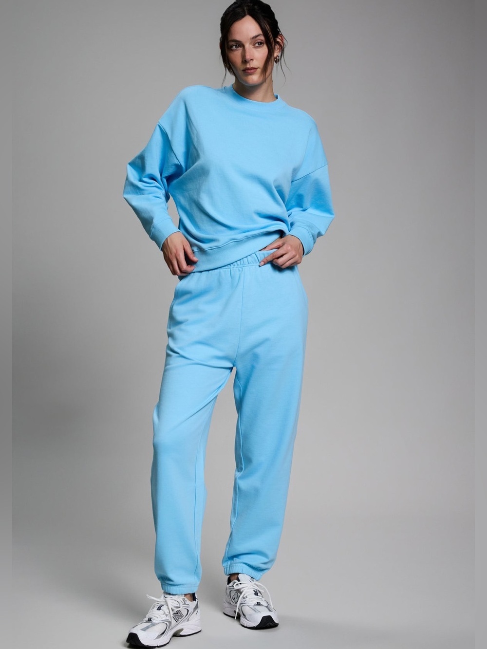 NWT Year of Ours YOS X FFF JOGGERS in Sky Blue